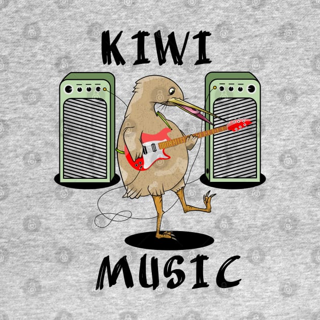 Kiwi Playing Guitar by mailboxdisco